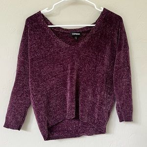 purple sweater
